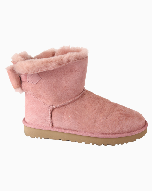 Bota Ugg Original Bow Mini Rosa Feminina